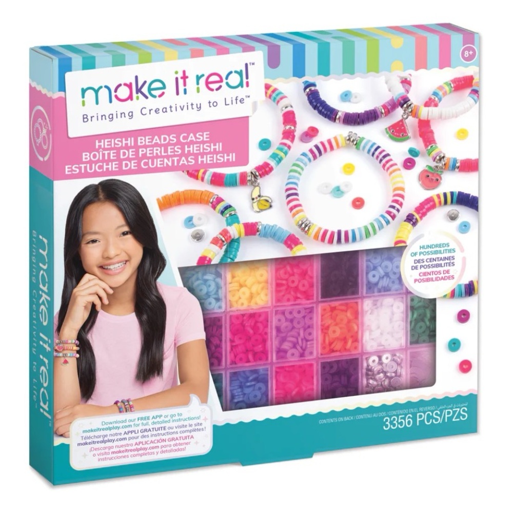 NEW in BOX Make it Real Heishi Beads Case